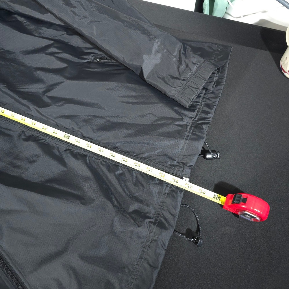 Gap Windbreaker Mens XXL Black Vintage Y2K Ripstop Full Zip Mesh Lined Jacket - Picture 3 of 10